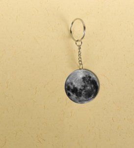 Unique Saturn Planet Artwork Printed Keychain Pack of 2