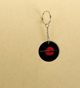Blood Moon Sword Art Printed Round Keychain Pack of 2