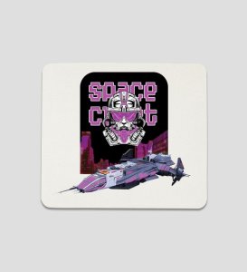 Night Mission: Retro Space Cadet Printed MousePad