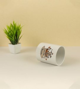 Coffee Helps Me Talk Printed Coffee Mug 250ml