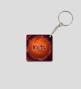 Futuristic Mars Space Theme Printed Keychain Pack of 2