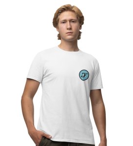 Cloudy Skies: Rice Ball Rain Graphic Printed White T-shirt