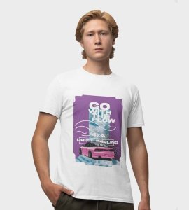 Flow Racer : 4X4 Drift Darling Graphic Printed White T-Shirt