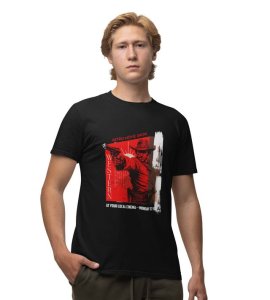 Classic Western: Western Movie Graphic Printed Black T-Shirt