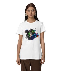 Electric Queen: Cyber Quote Graphic Printed Black T-Shirt