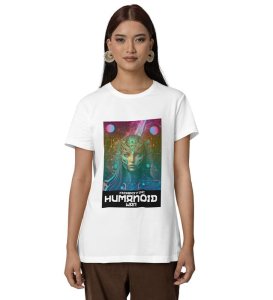 Next Horizon: Space Explorer Graphic Printed White T-Shirt