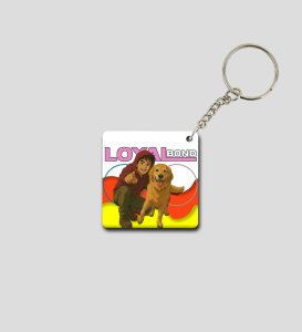 Bonded by Loyalty Not Just by Blood Printed Keychain Pack of 2