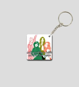 Good Times Glow Hard Times Flow Printed Keychain Pack of 2