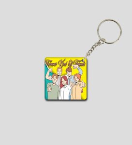 Forever Type Friends With Unbreakable Bond Printed Keychain Pack of 2