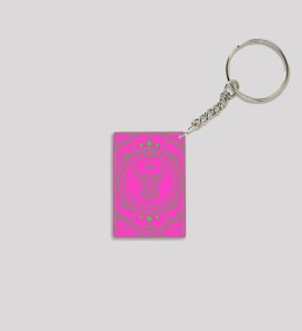 Grounded Taurus Energy Glows in Astroverse Printed Keychain Pack of 2