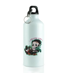 Chibi Style Brother Sister Bond Art Aluminium Printed Sipper Bottle 600ml